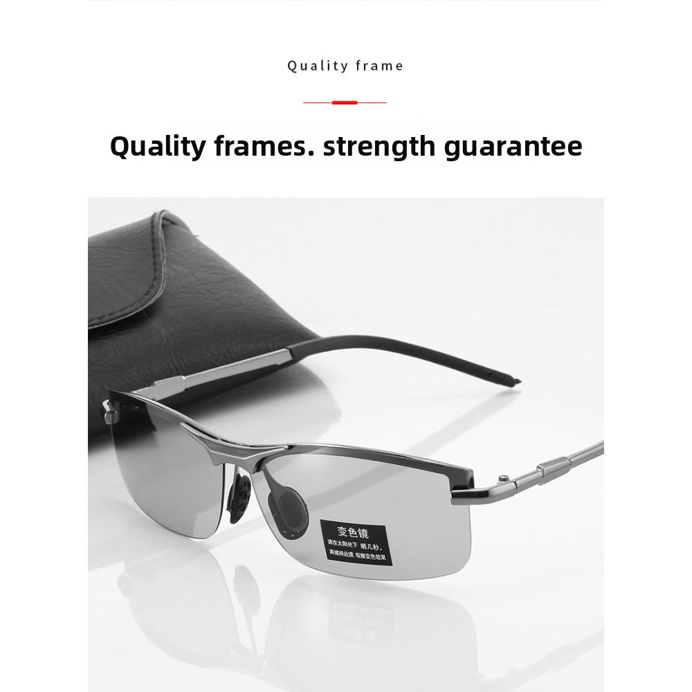 Neuer verbesserter Fahrer Tag und Nacht Blendschutz Fahrbrille polarisierte Nachtsichtbrille Angeluhr Bleichbrille