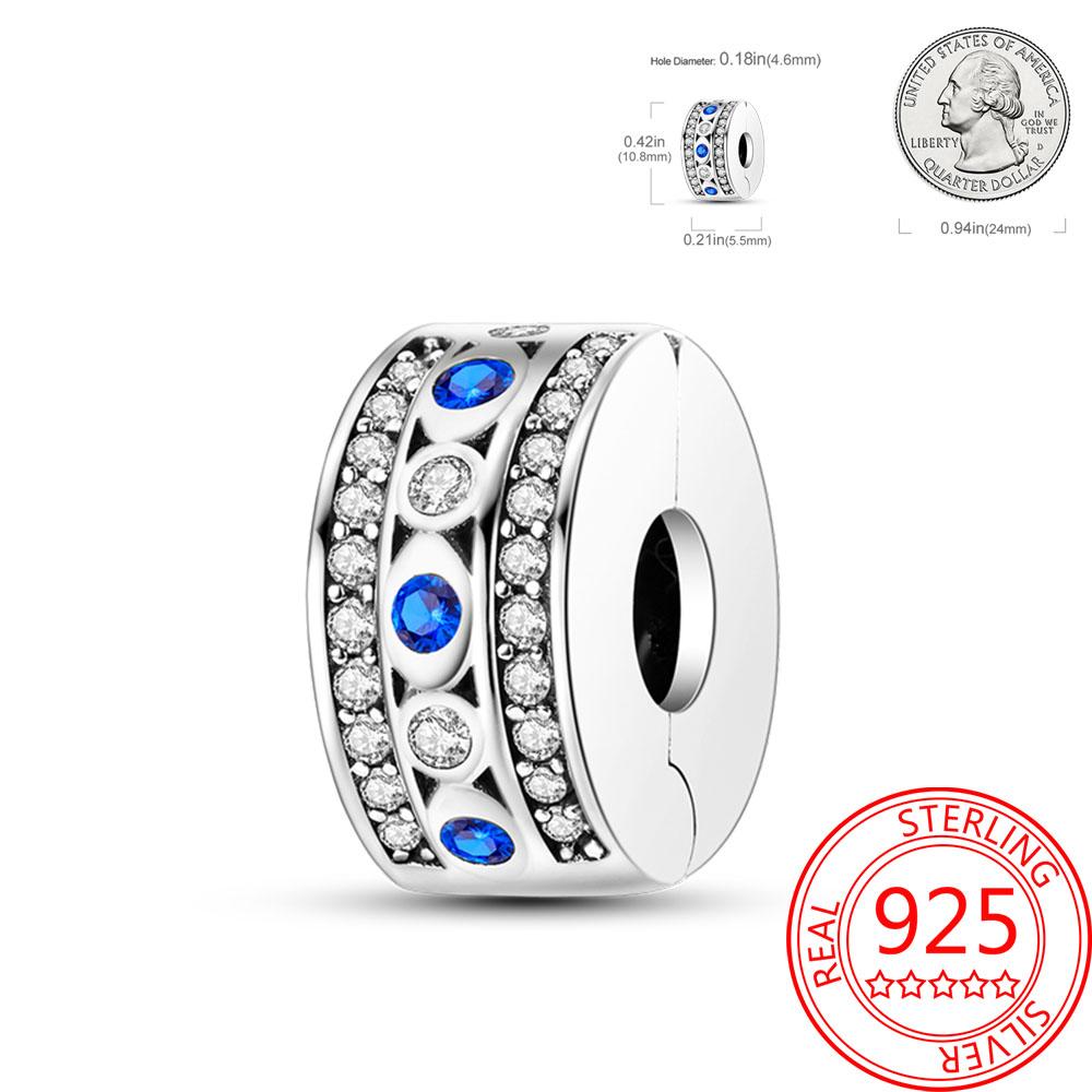 Mysterious Copper Love Evil Eyes Celtic Knot Palm Pendant Beads Safety Clip Fit Brand Bracelet Premium Gift Diy