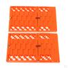 2x Emergency Tire Traction Mat Folding Anti Orange
