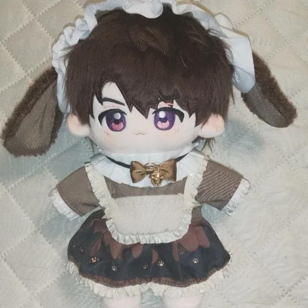 1 set Lolita Dress 20cm Cotton Doll Clothes Cat Paw Plush Doll Clothes  20cm Cotton Doll