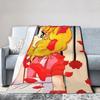 Candy Candy Anime Cartoon Fuzzy Blanket  Awesome Throw Blankets for Home 150*125cm Bedspread