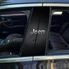 2Pcs Car Center Pillar Sticker Auto B Pillars Protective Film For Jeep Wrangler Grand Cherokee Compass Wagoneer Patriot Avenger