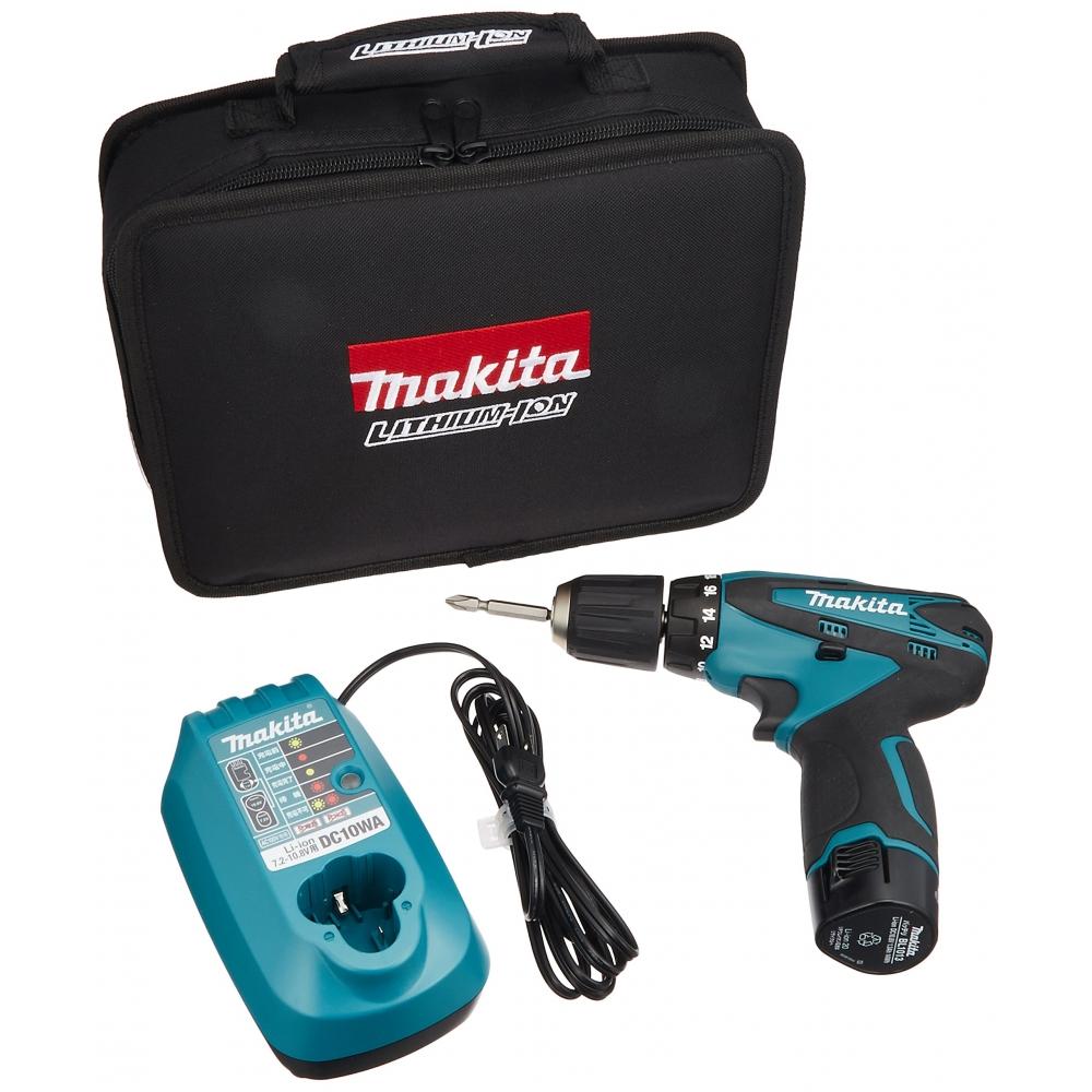 Makita Rechargeable Driver Drill 10.8V with LED Light, Small Model with 1 Unit Included DF330DWSP