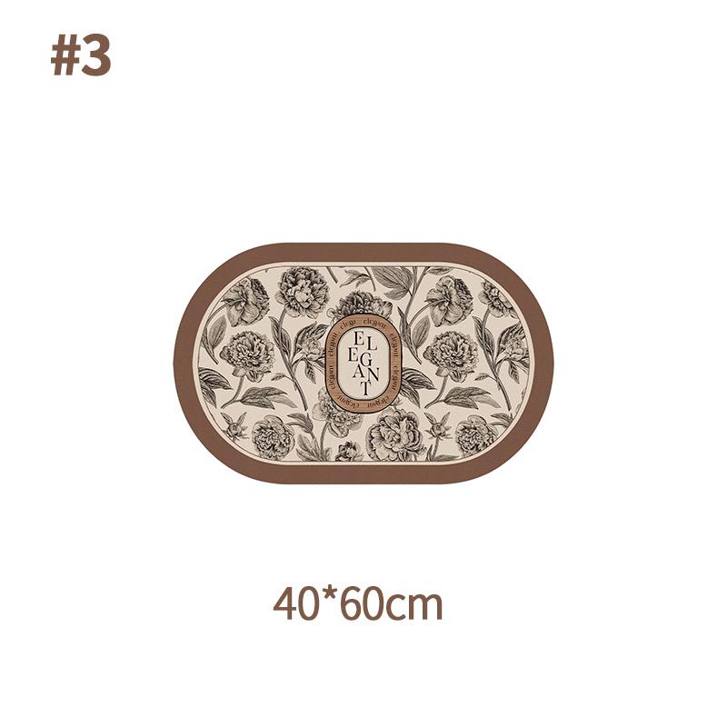 Checkerboard Bath Mats American Retro Floor Rug Anti-slip Entrance Doormat for Kitchen Bathroom Balcony Porch Decorative Carpets