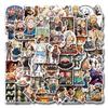 55 Anime Dungeon Foodie Graffiti Stickers - Waterproof Decoration for Computers