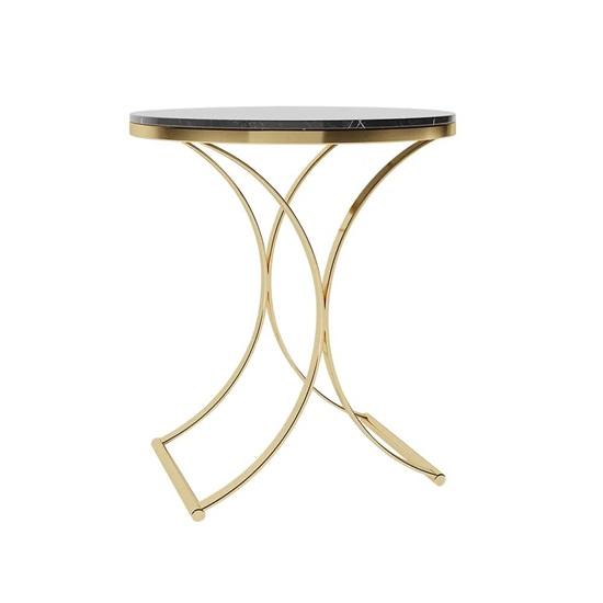 52 Cm Wood, Iron Farmhouse Accent Coffee Table Simple Modern Bedside Round Table Engineer Wood Top Metal Table for Living Room