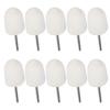 10pcs 0.6in Wool Grinding Head Portable Polishing Buffing Tools for Jewelry Jades Metal Glass