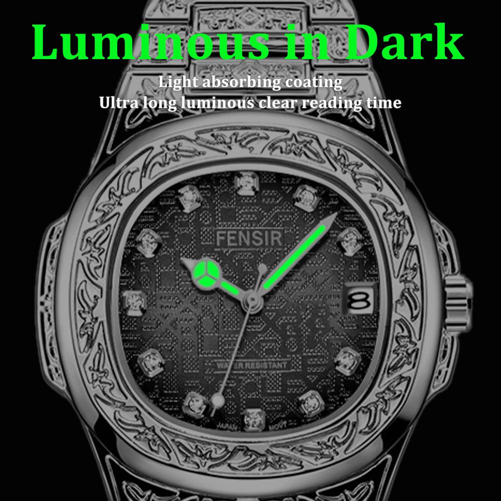 Men's Unique Luxury Retro Steel Strap Design Watches 2025 Unusual Sport Waterproof Watch For Man WristWatch Clock Reloj Hombre