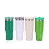 30 Oz Stainless Steel Travel Tumbler With Handle Straw Lid Car Outdoor Use Insulated Water Bottle