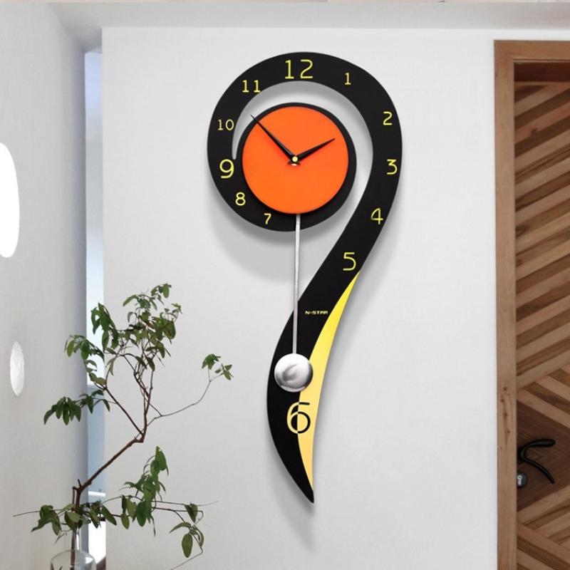 Modern Abstract Swing Wall Clock Creative