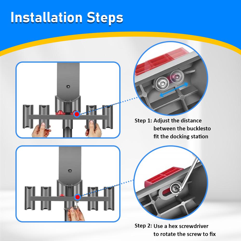 Nine-hole Accessory Bracket for Dyson V7 V8 V10 V11 V15 Vacuum Cleaner Hanger Base Brush Tool Storage Equipment Shelf Holder