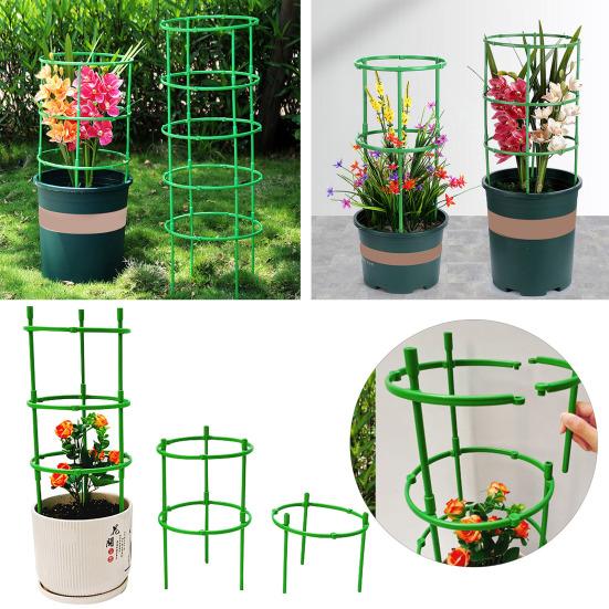 Climbing Trellis Tomato Cages Reusable Plant Support Holder Adjustable Plant Trellis Frame Stackable Pergola Accessories for Climbing Plants Flowers