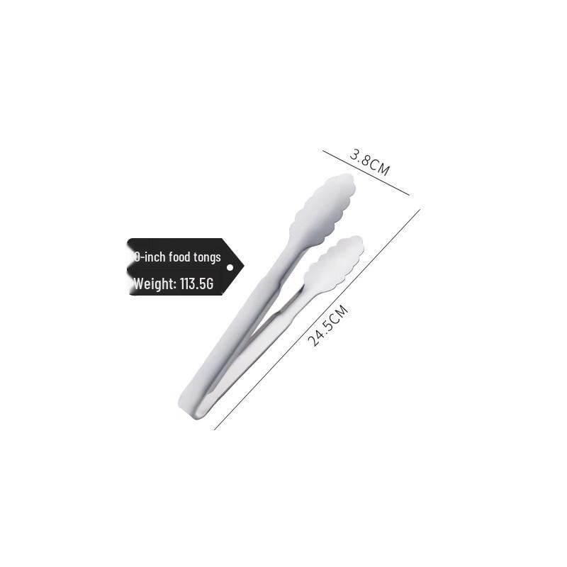 abdo 10-inch Stainless Steel Kitchen Tongs - 3 Pack