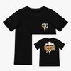 2025 Summer Boys Adult Baseball Printed Cotton T-Shirt Breathable Loose Sweat Absorbing Backstop Youth T-Shirt Fashion Top