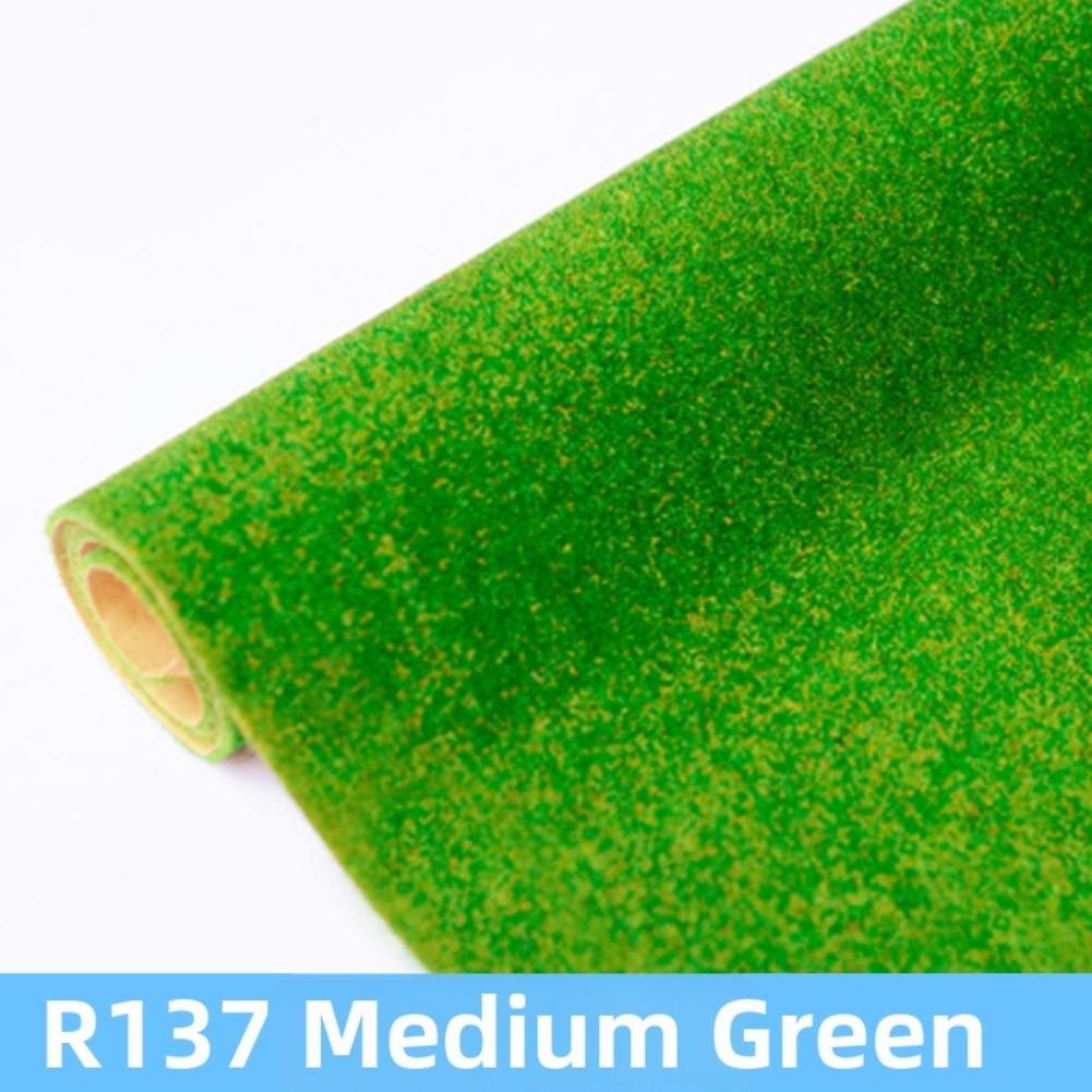 Model Turf Roll Grass Landscape Mat Short Pile Nylon Construction