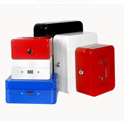 Safe Metal Money Box Double Layer Lock Storage Box Durable Money Saving Organizer  Small Business