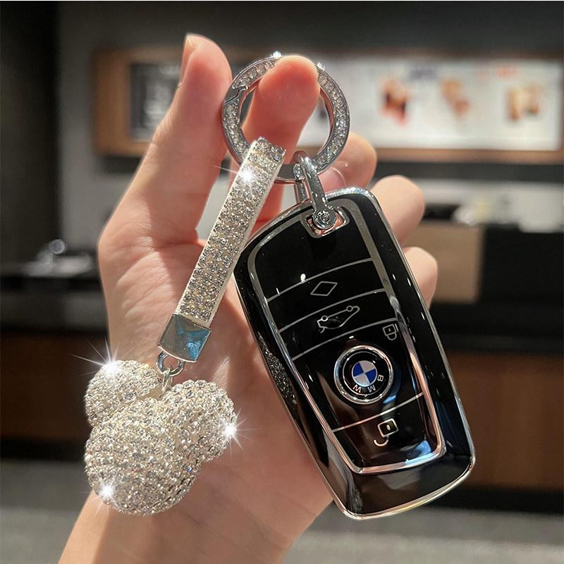 BBKC8 For BMW 1 3 5 7 Series X1 X3 X4 X5 F10 F15 F16 F20 F30 F18 F25 M3 M4 E34 Key Case Cover Alloy Shell Holder Keychain Accessories