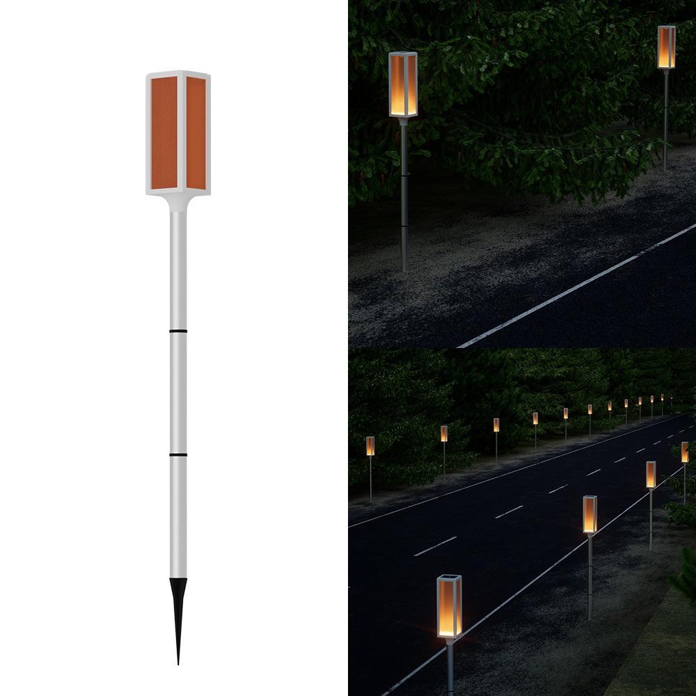 Warning Light Traffic Roadside Lights Led Flashing Signals Solar Lamps  Outdoor