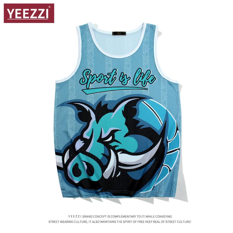 

Twelve Zodiac Mesh Basketball Jersey Tank Top XL (155-170 Jin)