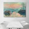 Famous Art Monesena River Sunset Retro Poster Art Print Home Decoration