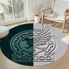 Selección Mexicana Round Area Rug Design for Kitchen Living Rooms Study Room Hallway Antislip Round Carpet Office Home Decor Best for Christmas