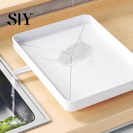 Carbon Steel Dish Storage Rack Drying Large Capacity Non-Slip Design Stable Auto-Drain Easy to Install Space-Saving Kitchen Counter with Cutlery