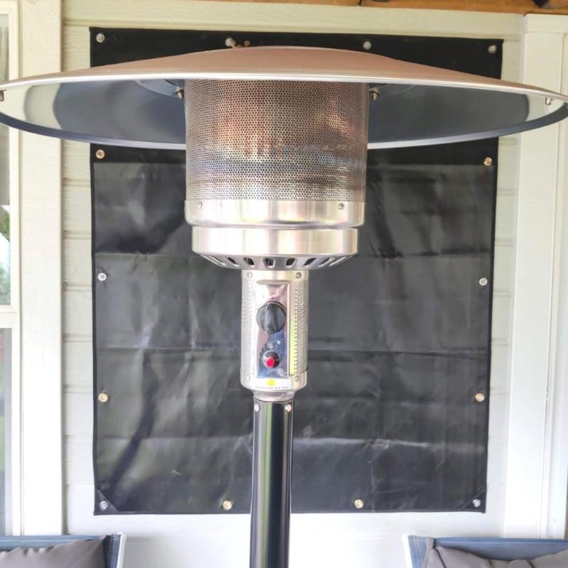 BBQ Fence Heat Shield Fireproof Fence Cover BBQ Grills Mats Fireproof Outdoor Deck Refrigerator Cover Easy to Use