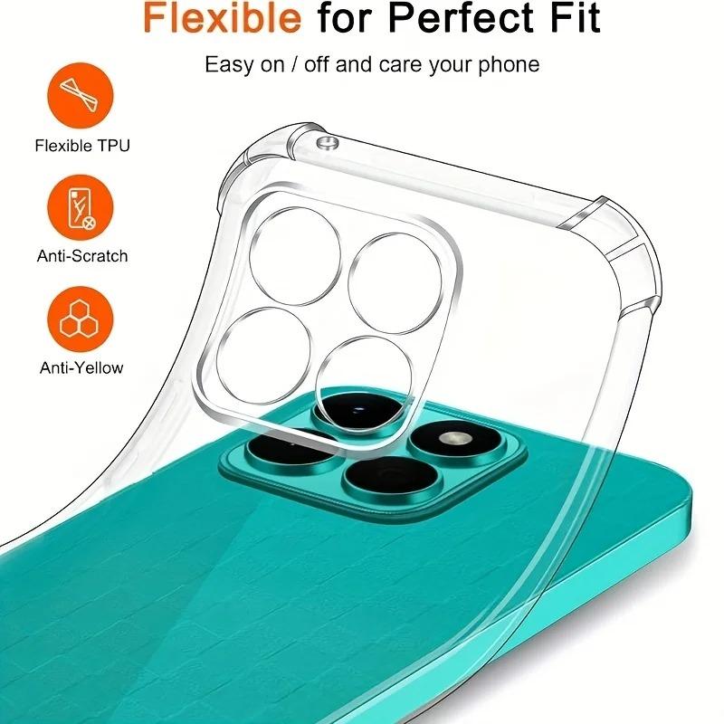 EUCAGR For Transparent Phone Case for Honor X8c 4G Soft TPU Silicone Back Cover for Honor X8c Clear Case