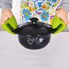 2Pcs Oven Mitt Non-Slip Hanging Ring Anti-scalding Silicone Baking Heat Insulation Hand Clip Holder Kitchen Gadget