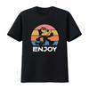 T-shirt Gatto Vintage Goditi Felix Top amanti vintage Lavato uomo Unisex moda streetwear Top Per l'uso quotidiano