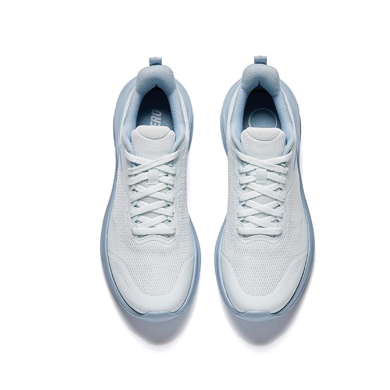 New Anta Running Collection Cushioning, Wear Resistant Low Top Casual Running Shoes Women's White Blue 922535513-1