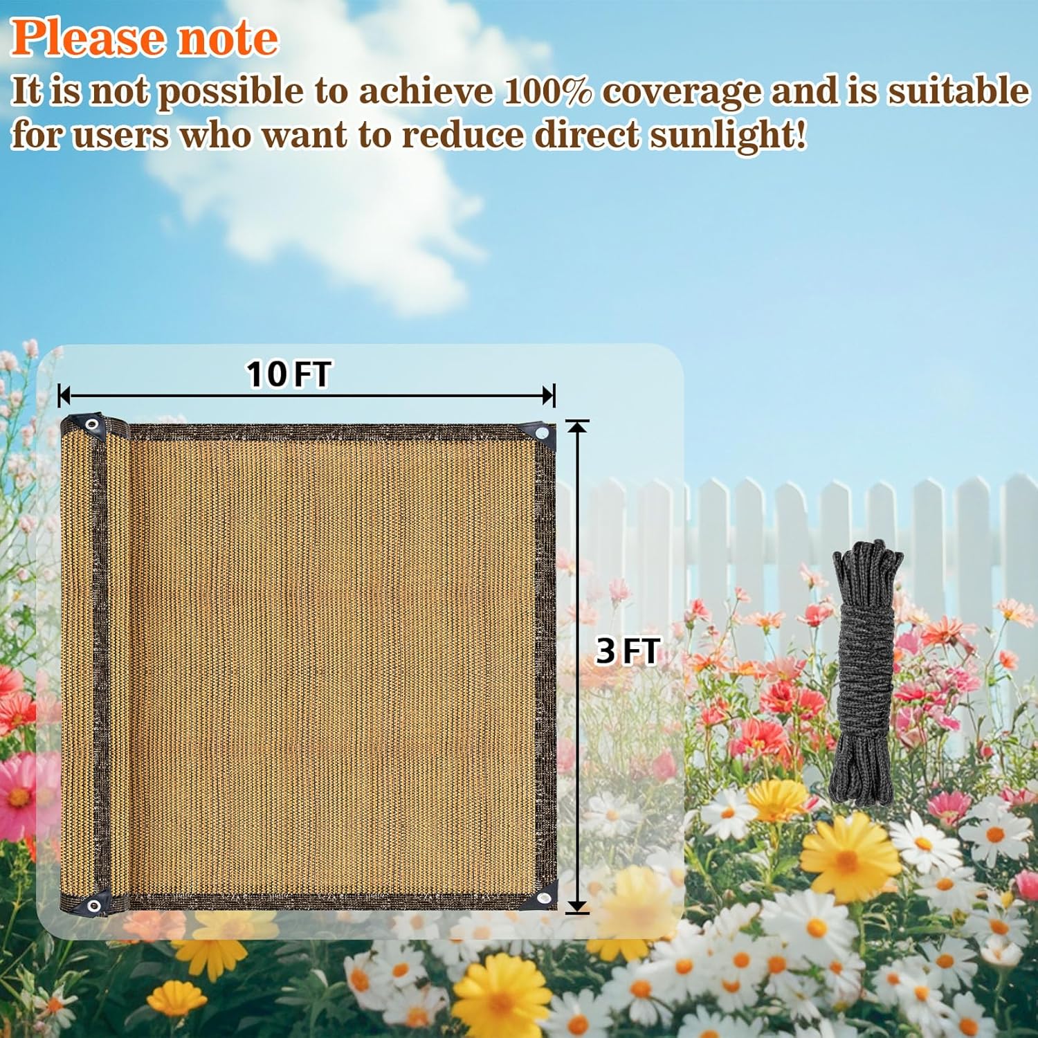 

Screen Outdoor - Balcony Privacy Screen Garden Mesh Fence Panels Shade Cloth Decorative Plastic Covering Porch United States