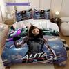 Alita Battle Angel Futuristic Warrior Three-piece set (1 * duvet cover + 2 * pillowcase, without core) 2D Flat Christmas birthday gift