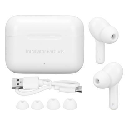 Language Translator Earbuds 127 Languages High Accuracy Dual Mic Noise Reduction Real Time
