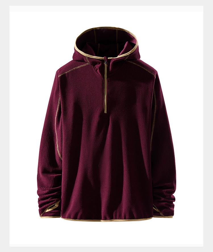 Unisex Antibakteriel Halvlynlås Stå krave Udendørs Vinter Sports Langærmet Top