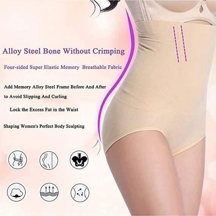 Femme Culotte Sculptante Invisible ,Culotte Gainante Taille Haute Pour Ventre plat,Gainante Ventre Plat Effet Amincissante