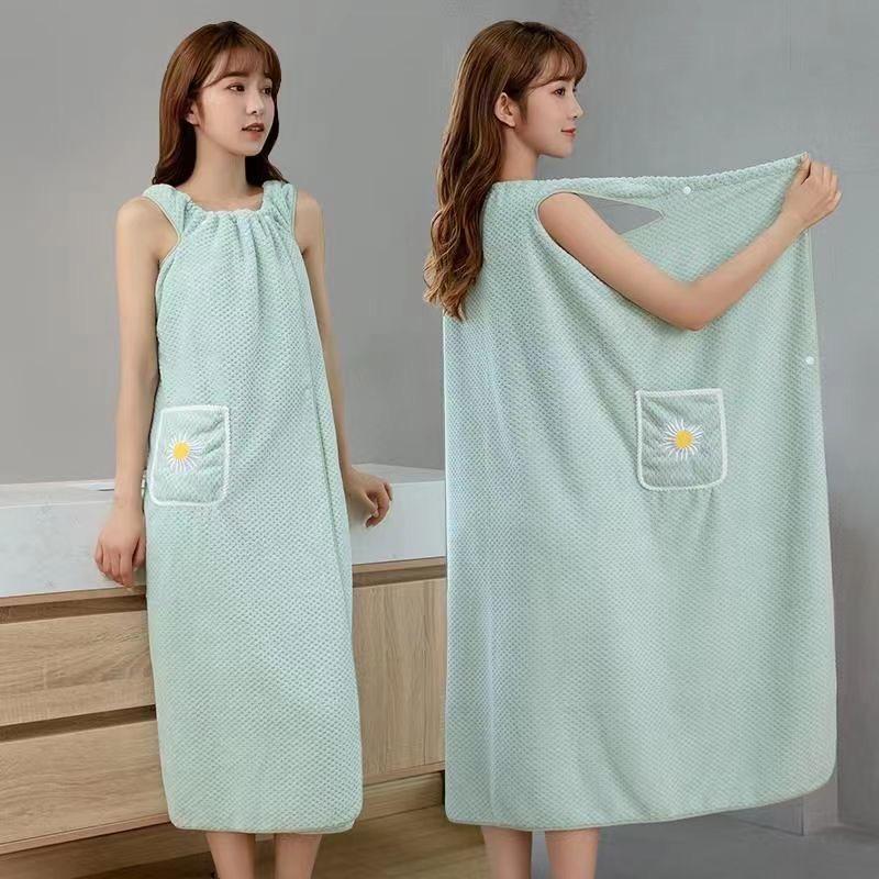 Large Bath Towels for Body Bath Towels Lady Wearable Fast Drying Beach Spa Bathrobes Bath Skirt