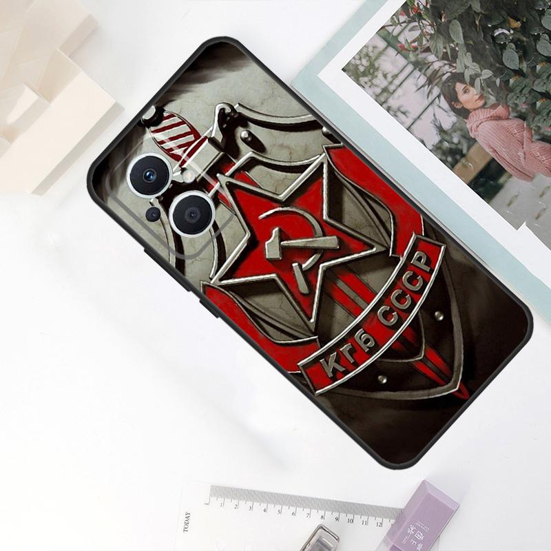 CCCP Soviet Union Russia Case For OPPO Reno 11F 10 Pro 4 5 6 7 8 Lite 4Z 5Z 8T OPPO Find X5 X6 Pro X2 X3 Neo Cover