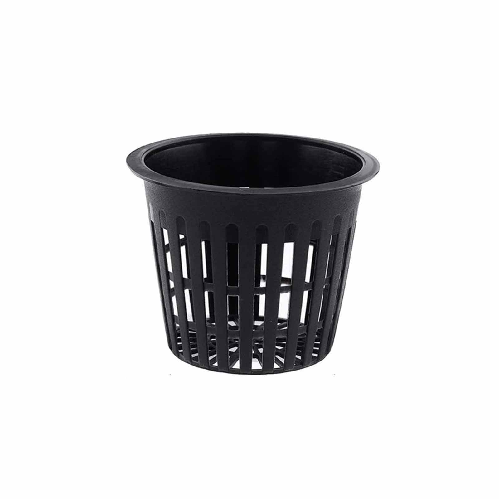 

Гидропонная корзина для посадки, 3-дюймовый стаканчик для рассады для беспочвенного выращивания, Пластиковый сетчатый горшок для овощей, трав и садовых саженцев One Size чёрный