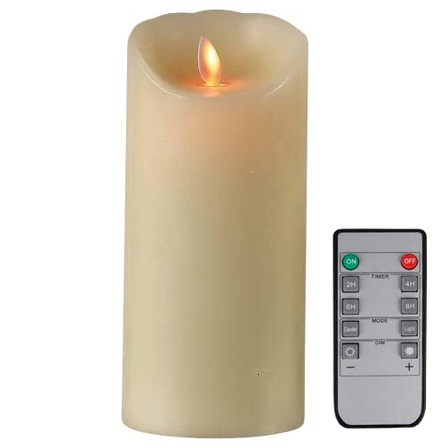 

Flameless LED Pillar Candle | Real Wax | Flickering Flame | Battery Operated | Remote Control | 24H Timer | Home Decor | Festive Lighting