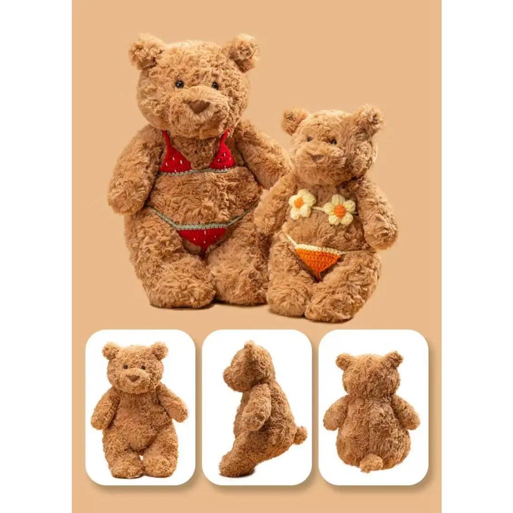 28/36/40cm Simulation New High Quality Sexy Bikini Bear Doll Stuffed Plush Toy Cartoon Anime Cute Pillow Gift for Friends Fun Doll