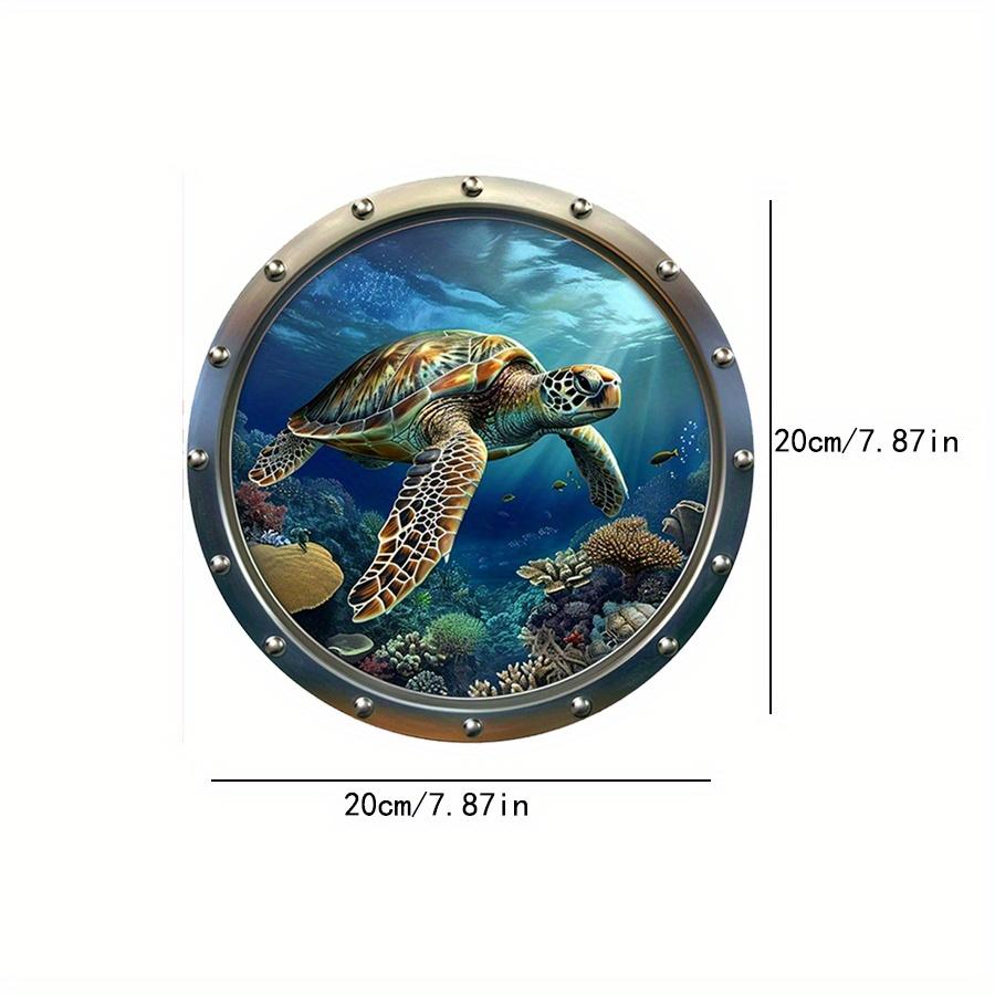 

2D Плоский 20 см Океан Деревянный Настенный Декор - Черепаха Универсальный Праздничный Деревянный Подвесной Кулон, Украшение Для Дома, Приветственный Знак Декор Для Вечеринки, Искусство Из Дерева 20cm*20cm