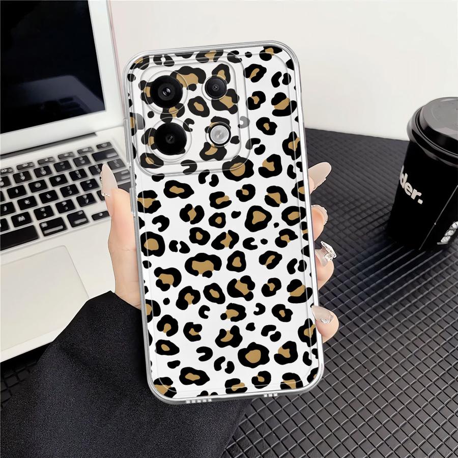 

Чехол с роскошным леопардовым принтом для Xiaomi Redmi Note 14 Pro Plus 13C A4 Note 13 12 14C 10S 11 9 10 12S 11S Мягкая крышка для телефона Redmi 13C 5G