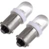 cciyu 10X Xenon White BA9S LED Lamp Instrument Cluster Panel Dash Light Bulbs Bayonet 56-76 For Ford For Dashboard Gauge cluster Speedometer Odometer