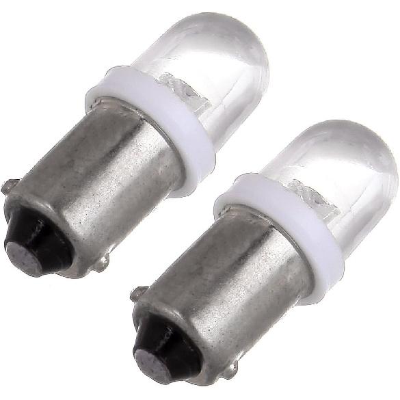 cciyu 10X Xenon White BA9S LED Lamp Instrument Cluster Panel Dash Light Bulbs Bayonet 56-76 For Ford For Dashboard Gauge cluster Speedometer Odometer