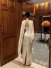 2026 New Style Sequined Strapless White Evening Gown with Shawl - Slimming & Elegant