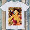 Frida Kahlo Parrot Bird Pet Lover Water Paint Art Funny Gift Tee T Shirt M1592