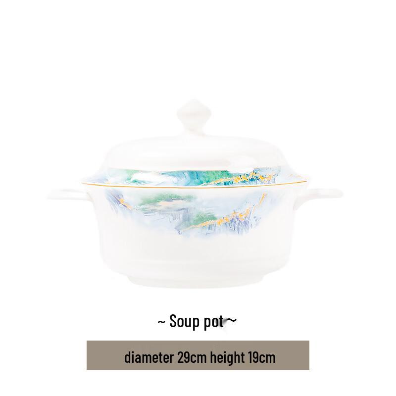 Splendid Mountains and Rivers Ceramic Tableware