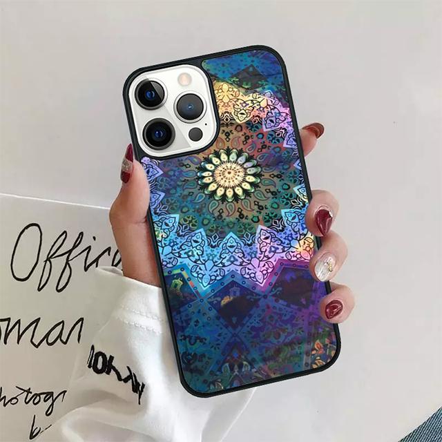 Mandala Floral Coque Shell For iPhone 17 Air 15 16 14 13 12 Pro Max 11 Pro Max Plus Phone Case Cover