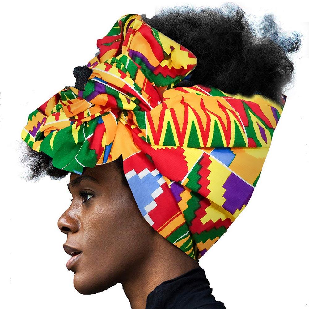 Wax Headband Cotton African Women Head Scarf Floral Printed Women Headwrap Accessories Fashion